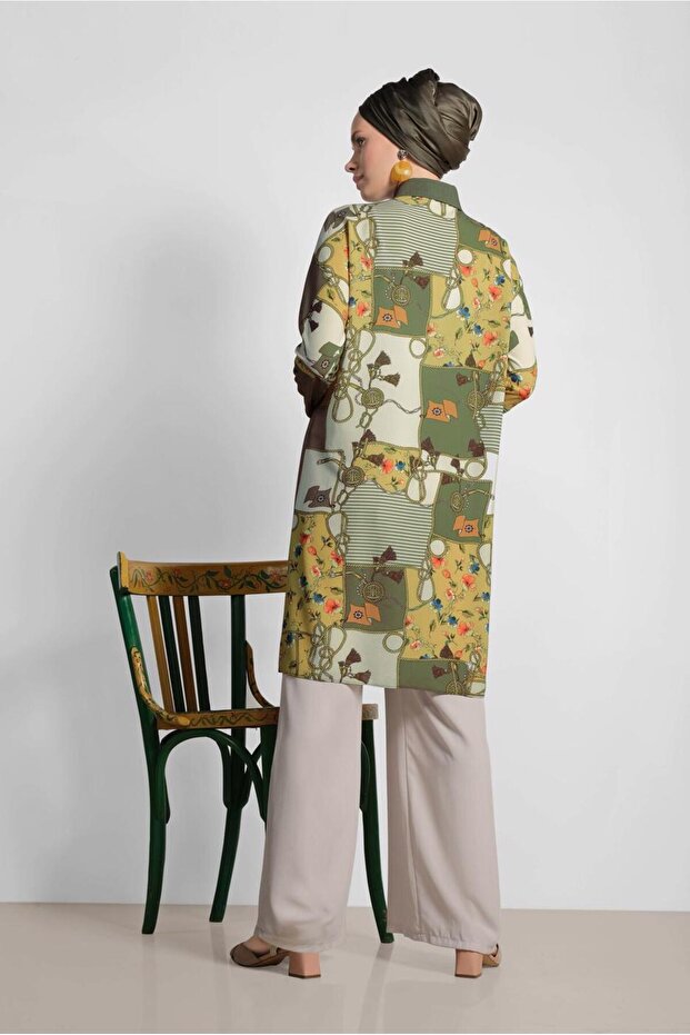 تونيك منقوش مختلط 4112 - 4