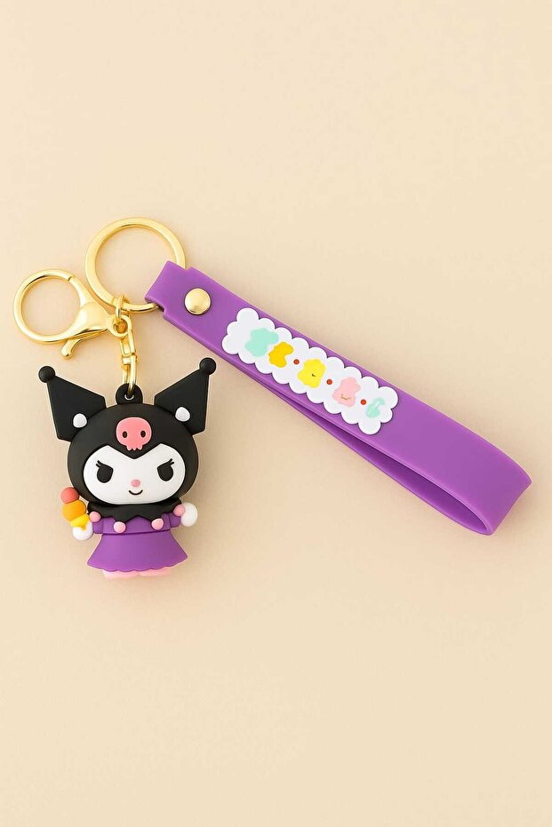 Kuromi Figured Keychain, Gift, Birthday Gift, Christmas Gift
