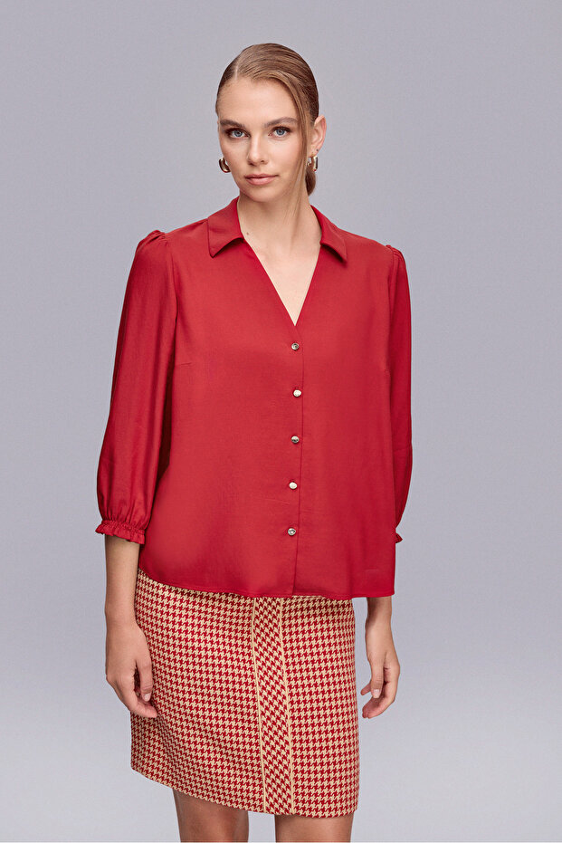 2358 BLUZ KIRMIZI - 1