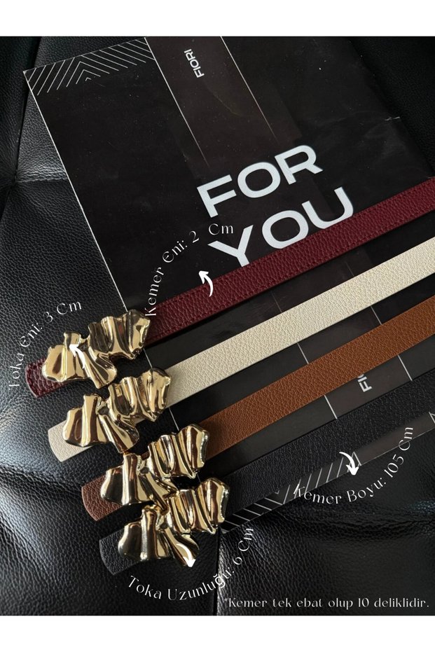 4-Piece Design Buckle Women's Belt, Jacket Belt, Shirt Belt, Dress Belt