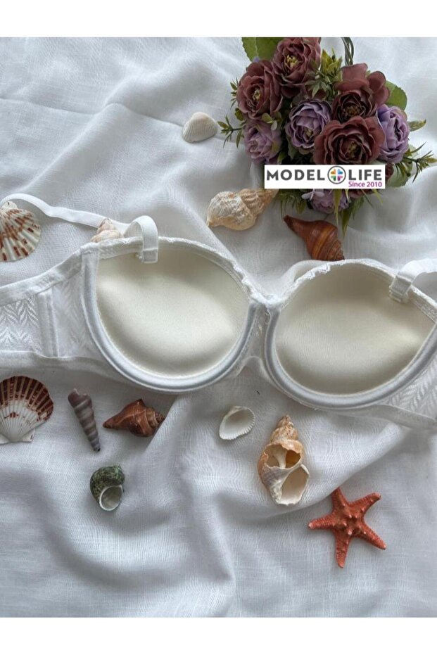 حمالة صدر مزدوجة الأربطة بدون تفاصيل داخلية مبطنة - 6