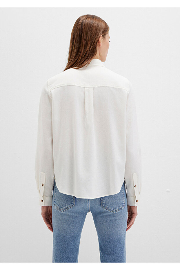 Ekru Gömlek Regular Fit / Normal Kesim 1211285-80194 - 5