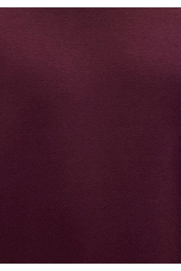 Bisiklet Yaka Bordo Basic Sweatshirt 0S10276-70434 - 8