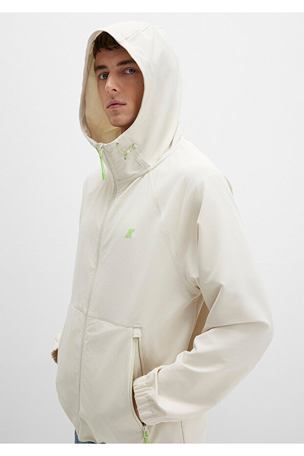 Куртка з капюшоном, екрю, прямий крій / Regular Fit 0110610-70134 - 5