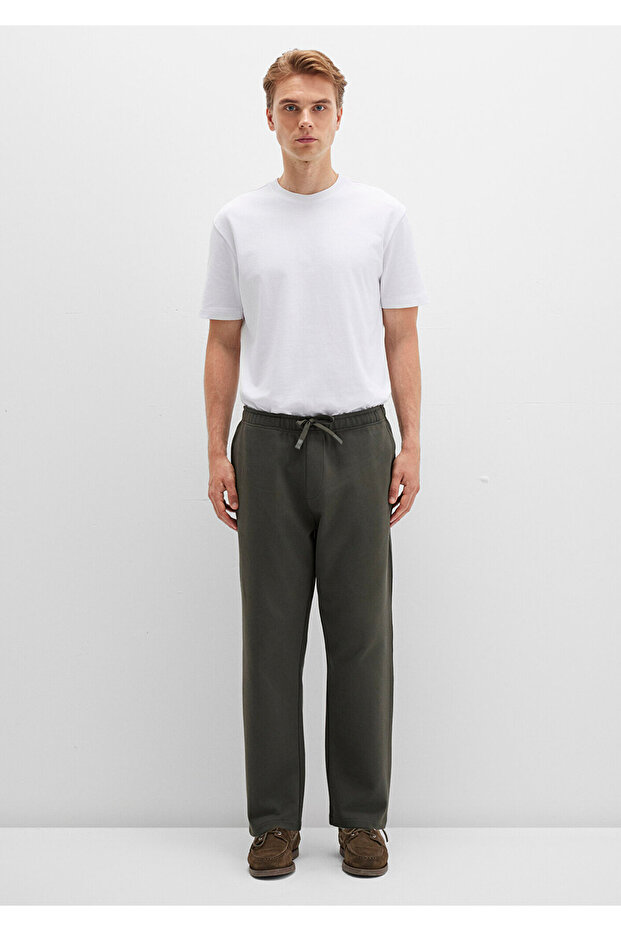 Haki Örme İnterlok Pantolon 0010521-71545 - 3