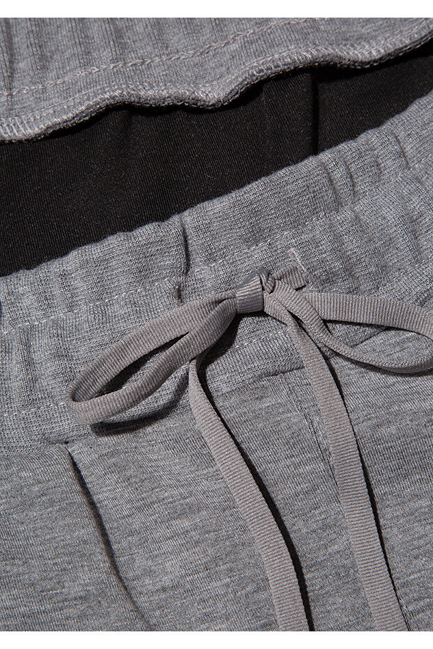 Gri Basic Eşofman Altı 0010387-80018 - 8