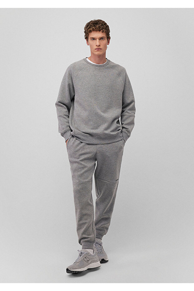 Gri Basic Eşofman Altı 0010387-80018 - 1