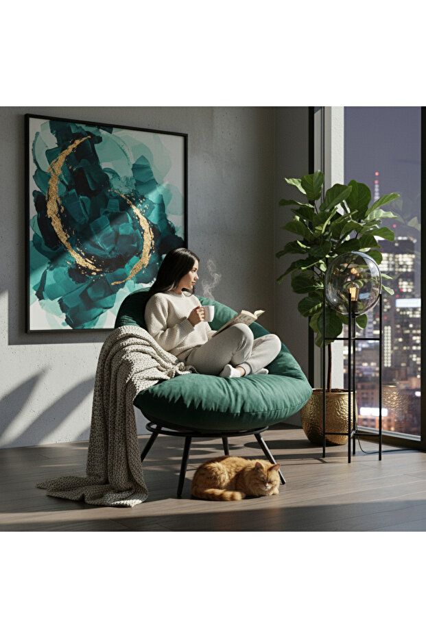 Floki Tekli Koltuk Berjer Yeşil - 4