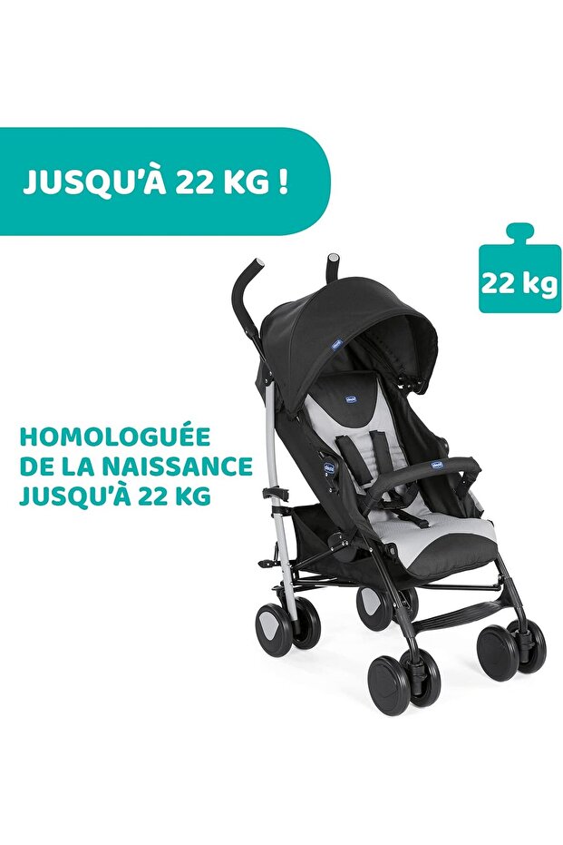 عربة أطفال إيكو كومبليت من عمر 0 شهر إلى 4 سنوات، لون حجري - 5
