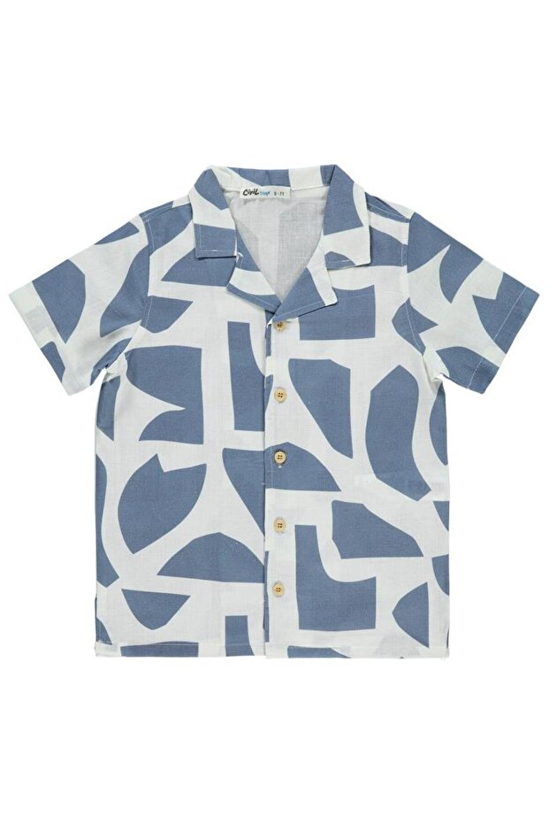 Boy's Shirt 6-9 Years Indigo