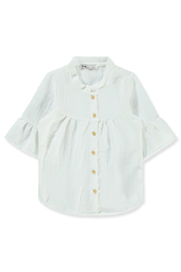 Valon Sleeve 6-9 Years Old Shirt - White 9-10 Years Old