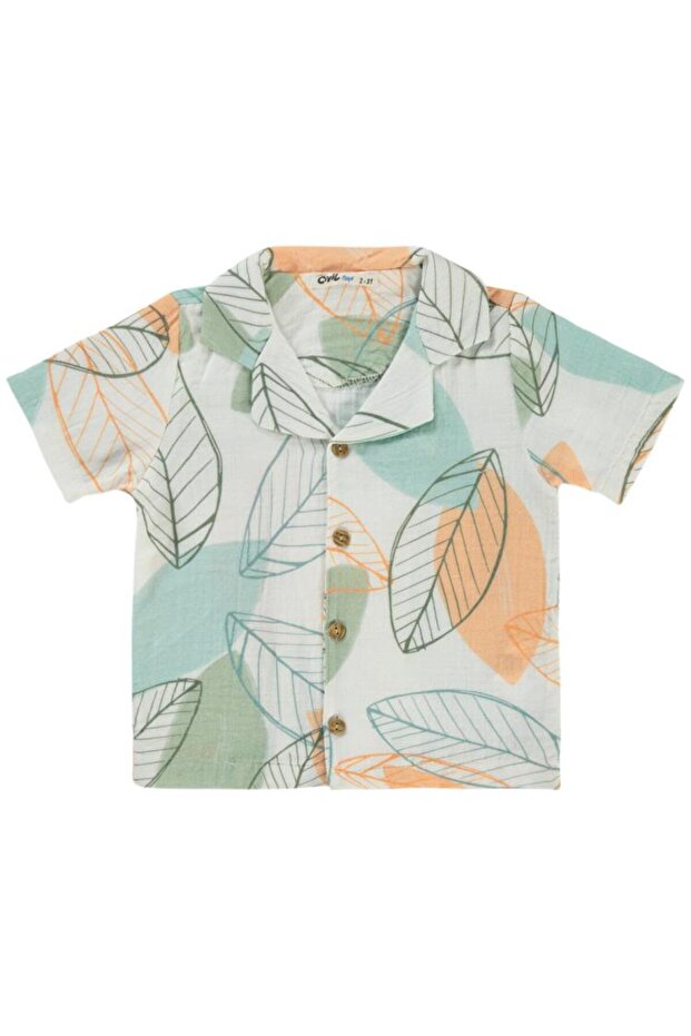 Boy's Shirt 2-5 Years Coral