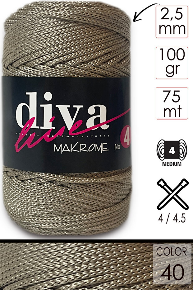 Diva Macrame Twine Thick (NO:4) 40. - 1