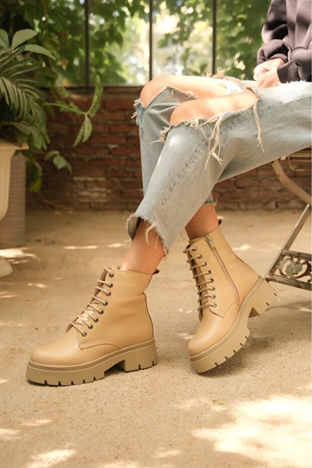 Hutan İnna Women's Genuine Leather Boots