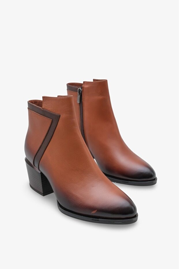 Raşel Kadın Topuklu Bot Taba - 3