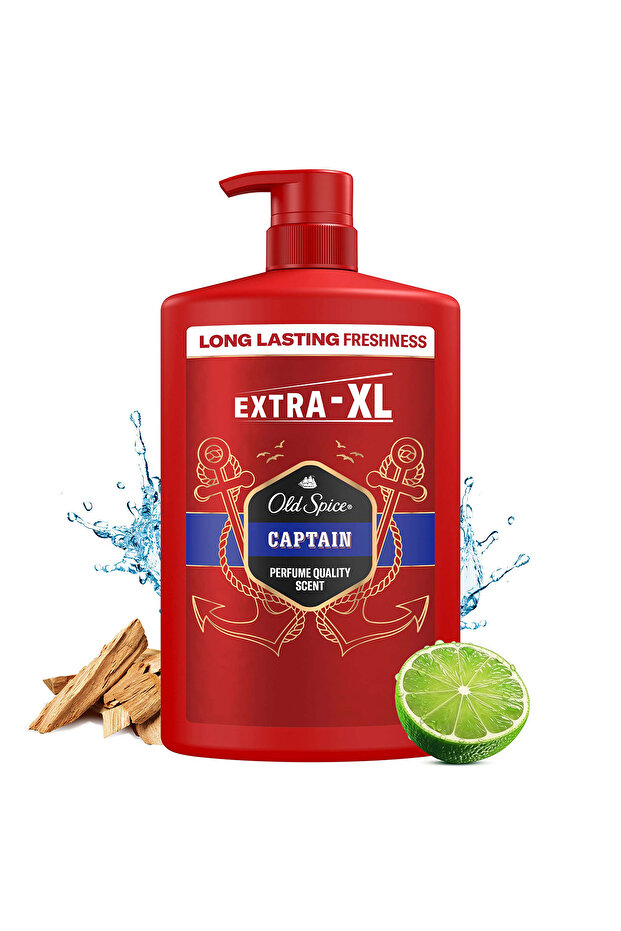 Captain Erkekler İçin Duş Jeli ve Şampuan 1000 ml Ekstra-XL - 3