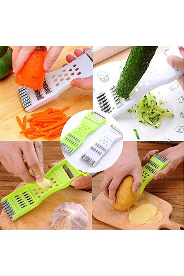 1 Adet Çok Fonksiyonlu RENDE meyve Soyucu Dilimleyici Rende - 8