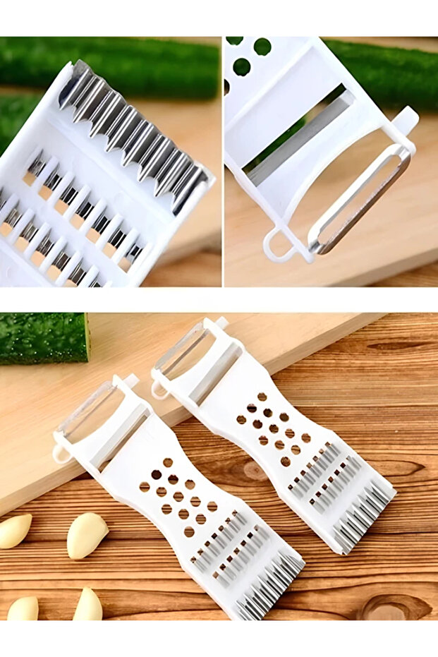 1 Adet Çok Fonksiyonlu RENDE meyve Soyucu Dilimleyici Rende - 5