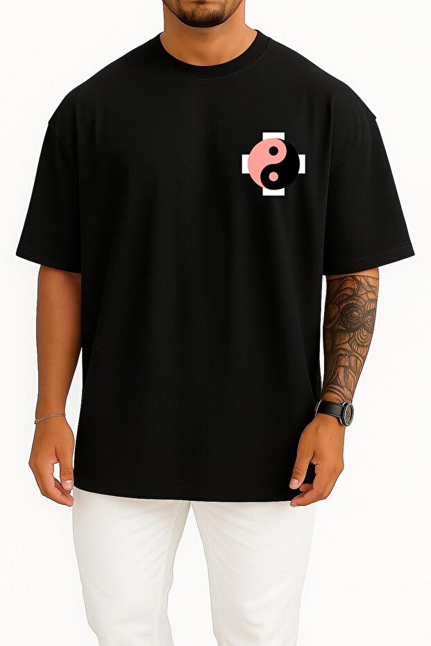 Oversize Blackpink Unisex T-Shirt with Pocket and Back Design