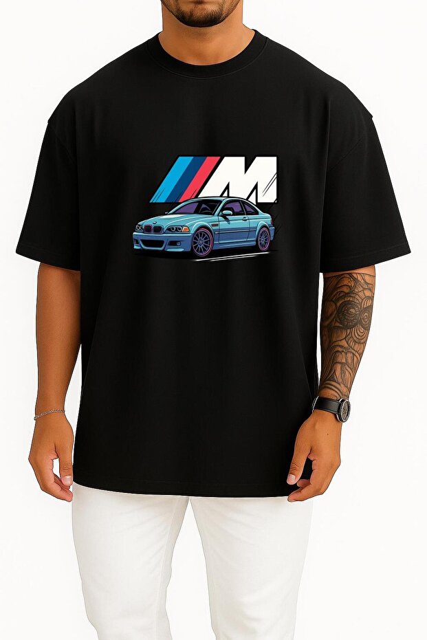 تي شيرت للجنسين بتصميم صدر كبير الحجم M Power E46 M3