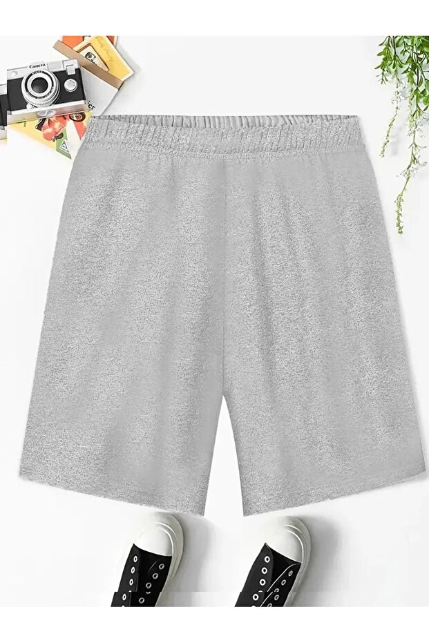 Rahat Kalıp Unisex 2 İplik Spor Şort - 6