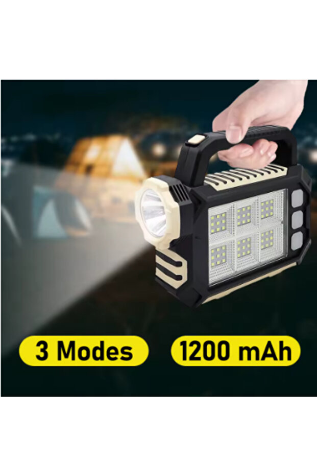 Usb Çıkış Ultra Güçlü Ledli Şarjlı Fener Işıldak - 2