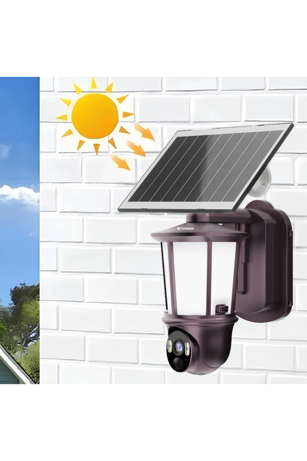 كاميرا مراقبة منزلية TRM-CMR29 بنية اللون مزودة بإضاءة - 2