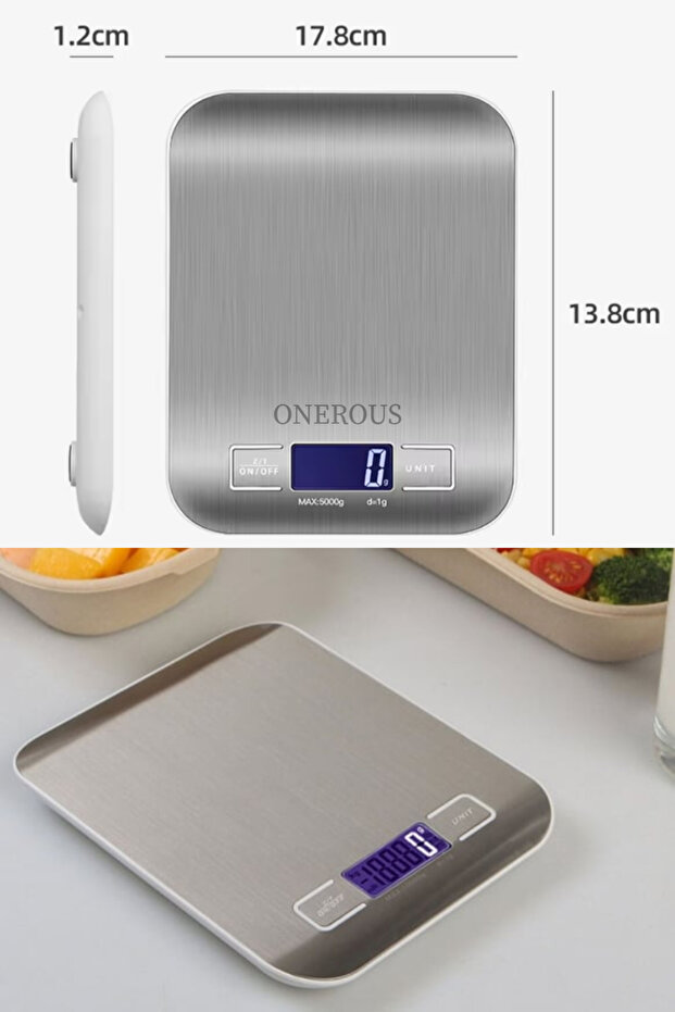 7000 Serisi Izgara ve Tost Makinesi, 8 ön ayarlı programlar, siyah+ hassas Mutfak Tartısı - 6