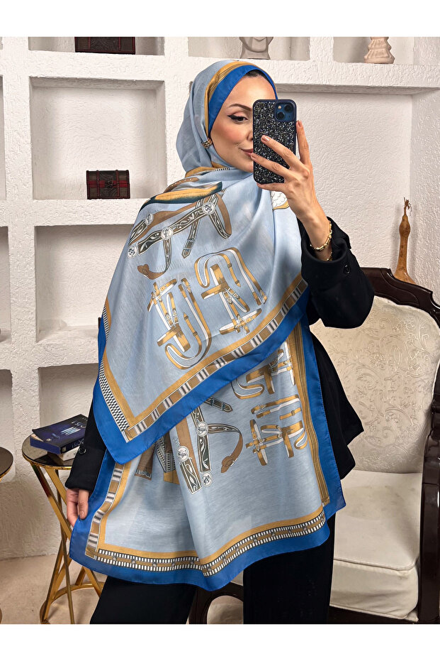 شال ناعم من القطن بنمط H