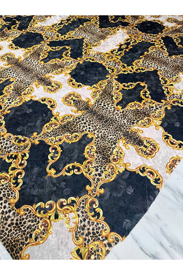 Lugana Desen Elbiselik Kadife Kumaş Ürünümüz Adet Olarak Satılır 1 Adet 1 Metre - 3