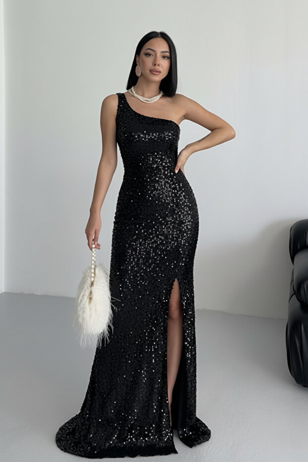 Trend Kadife Pullu Elbise Pembe - 1