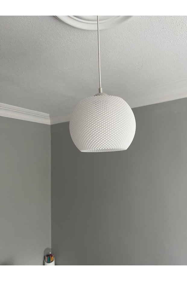 Plastik Beyaz Avize (SADECE AVİZE) - 4