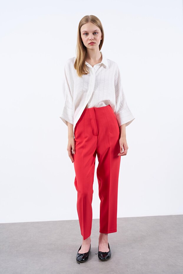 Kadın Kemerli Premium Ceket - 5