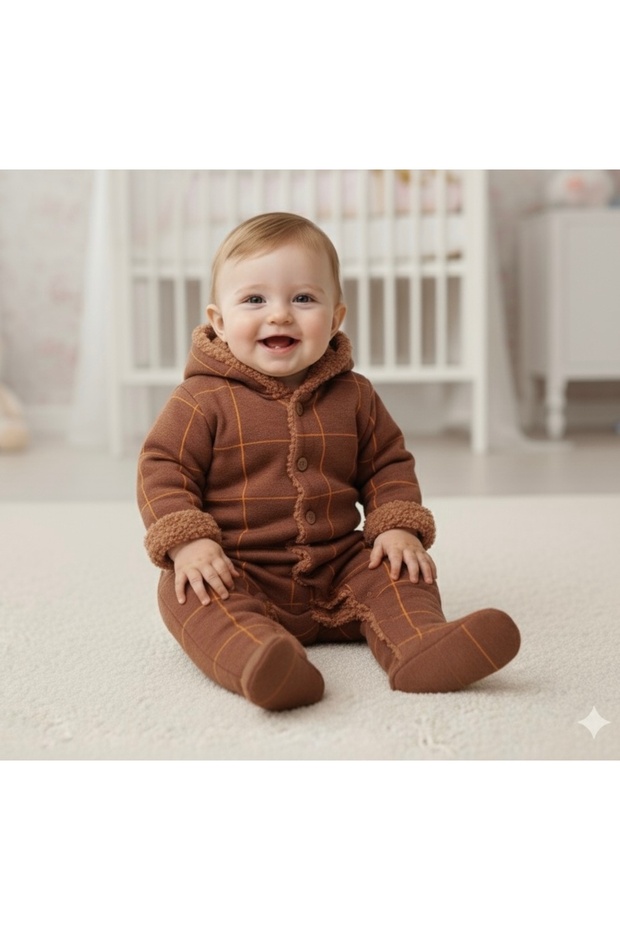 Welsoft Astarlı Kalın Kışlık Kapüşonlu Tulum - 1