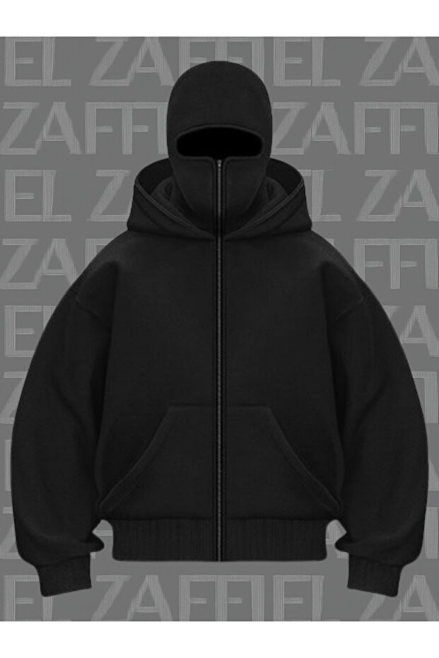 Full Zip Maskeli Ceket - 1