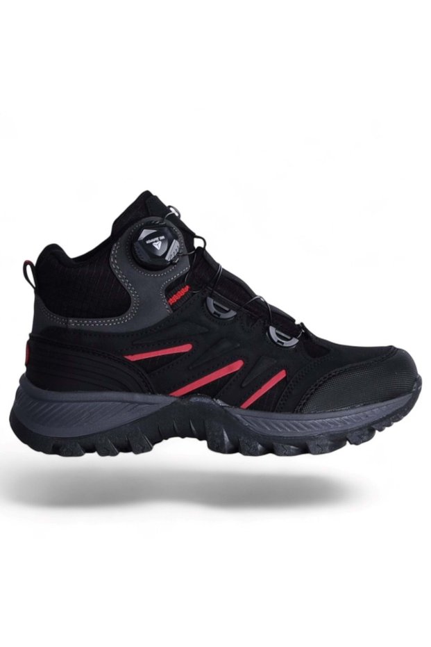 Fashion Shoes 2299 Black-Red Men's Winter Boots Shoes
