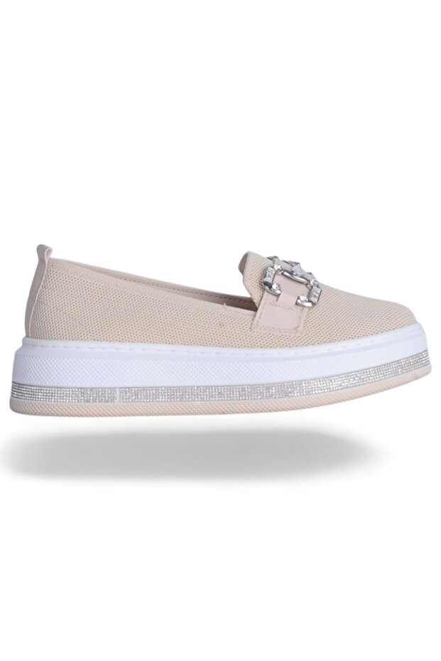 Abboud 2154 Cream Women's Ballet Shoes