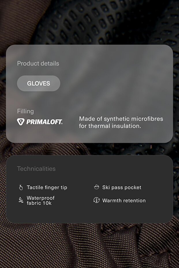 Primaloft® SKI Teknik Eldivenler - 3