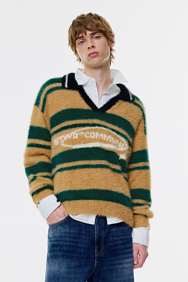 STWD çizgili triko polo - 6