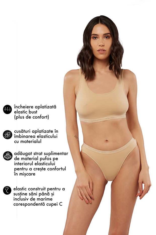 Chilot clasic dama NF02BEJ, - 3