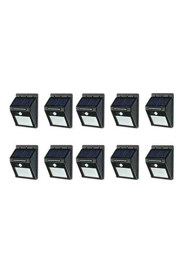 10 قطع من مصابيح الحائط الشمسية LED للاستخدام الخارجي