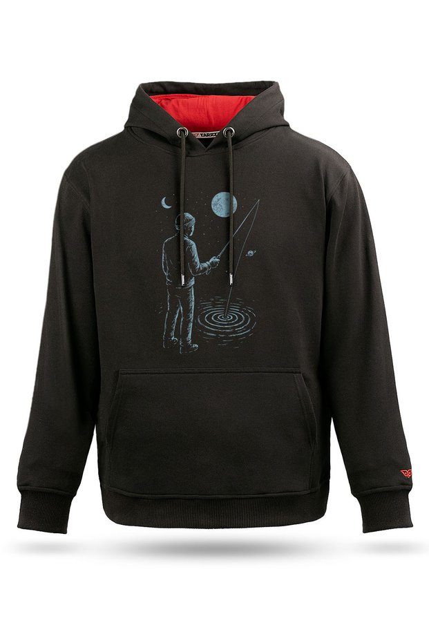 Fisherman Design Hooded Sweatshirt