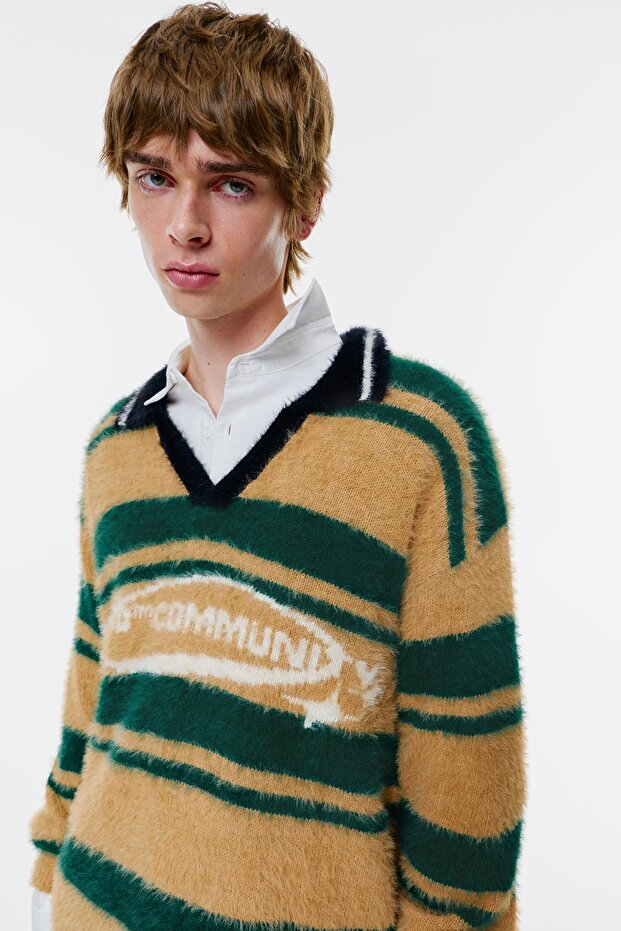 STWD çizgili triko polo - 4