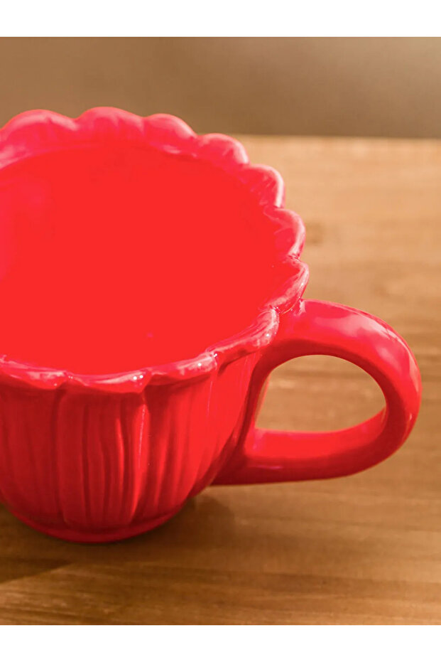 LCW HOME Kırmızı Seramik Kupa 280 Ml - 3