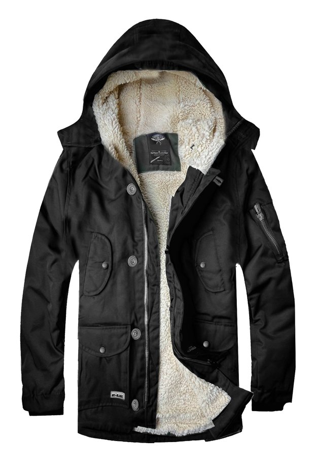 Softshell Fabric Waterproof and Cold Resistant Hooded Short Parka Coat-1128