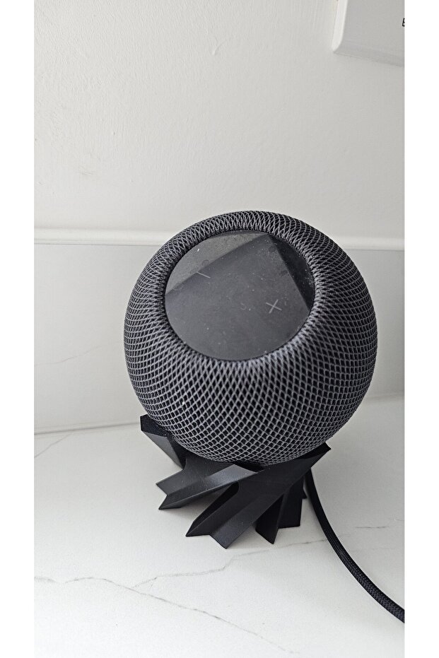 حامل حلزوني فني لجهاز Apple HomePod Mini - قاعدة مكتبية مزخرفة بتصميم خاص