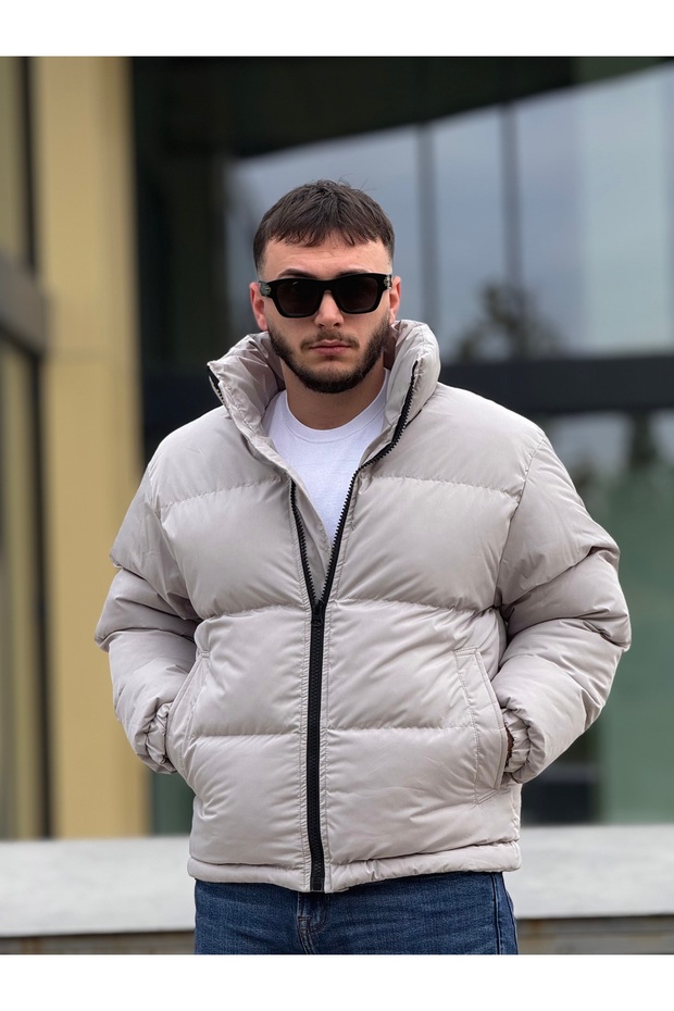 Men's Patterned Inflatable Coat - 2