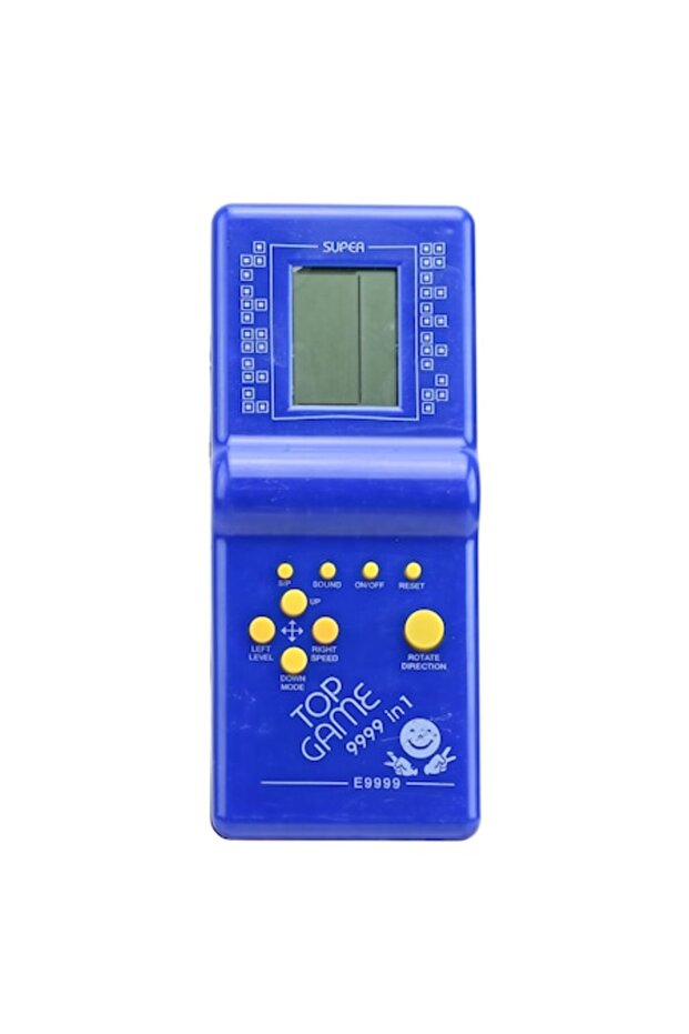 Classic Tetris game console, dark blue - 1