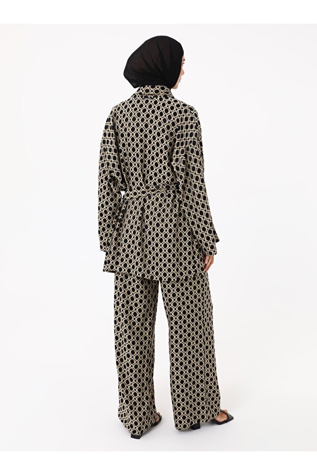 Suit - Black Geometric Pattern - Exclusive - 7
