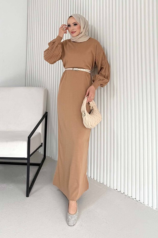 Basic Triko Elbise 70-2421 - 4